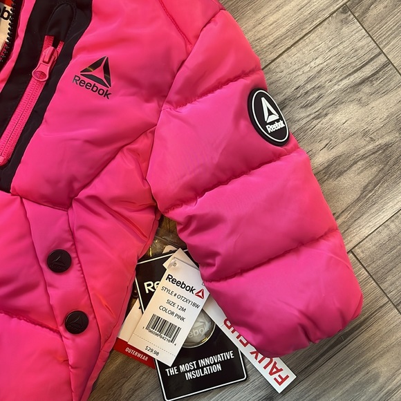 NWT Reebok Toddler Hot Pink Insulated Winter Coat - Picture 2 of 5